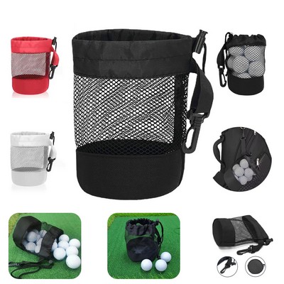 Golf Ball Drawstring Bag