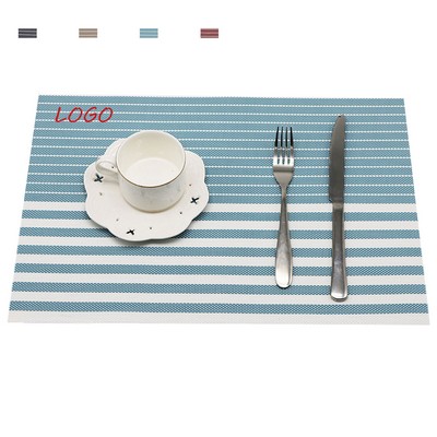 18" x 12" Striped Western Placemat