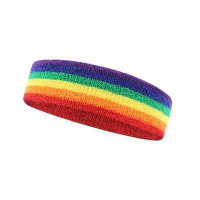 Rainbow Striped Headband