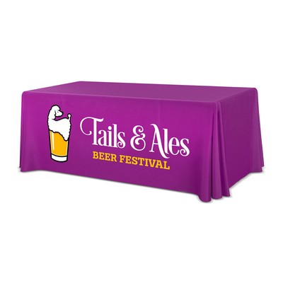 6' Premium Draped Standard Table Cover (Full Color Dye Sublimation)