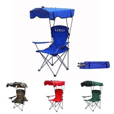 Outdoor Sunshade Folding Portable Beach Chair With Canopy