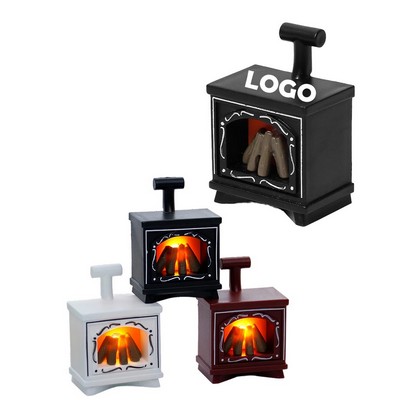 LED Mini Faux Fireplace Light for Cozy Ambiance