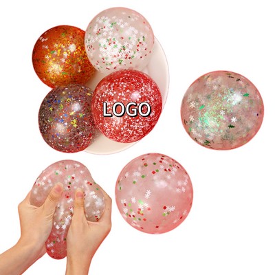 2.76" TPR Soft Rubber Christmas Stress Ball