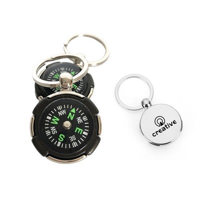 Personalized Tire Compass Keychain