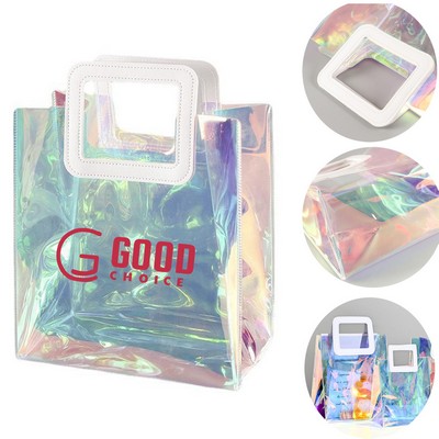 Holographic Clear PVC Tote Bag