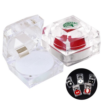 Transparent Ring Boxes Jewelry Storage