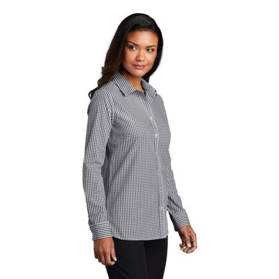 Port Authority Ladies Broadcloth Gingham Easy Care Shirt