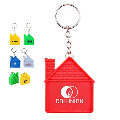 House Shape Tape Measure W/ Key Chain