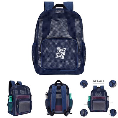 Lightweight See Through Mesh Backpack