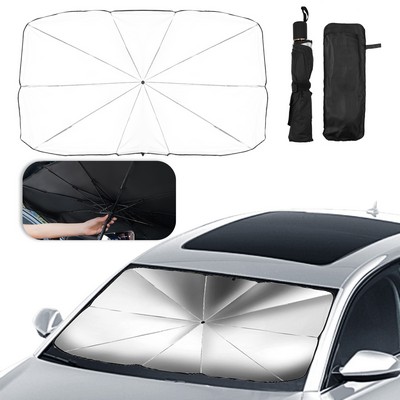 Foldable Automotive Windshield Sunshades Car Umbrella MOQ 50PCS