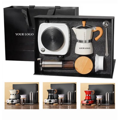 7pcs Portable Espresso Coffee Maker Set With Premium Gift Box