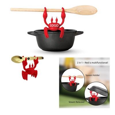 Crab Shaped Silicone Spoon Holder