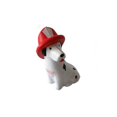 Foam Dalmatian Firefighter Dog Stress Ball