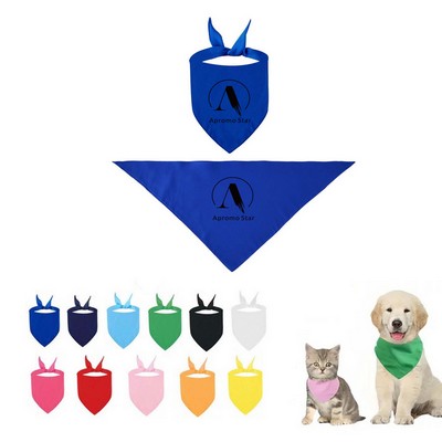 Pet Dog Saliva Triangle Towel