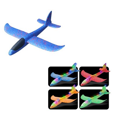 LED Lights Foam Throwing Airplane Toys