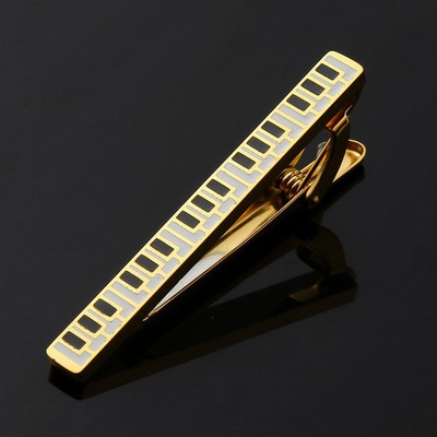 Stainless Steel Piano keyboard Shape Pin Tie Bar Clip