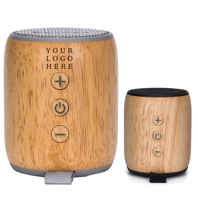 Portable Bluetooth Speaker With Wooden Case