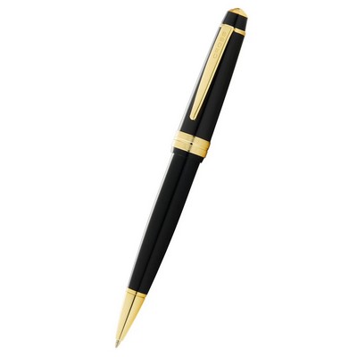 Cross Bailey Light™ Polished Black Resin And Gold Accents Ballpoint Pen