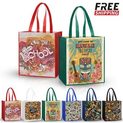 Laminated Non-Woven Tote Bag (13" X 15" X 10")