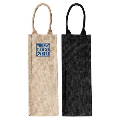 Eco Friendly Jute Wine Tote Bag