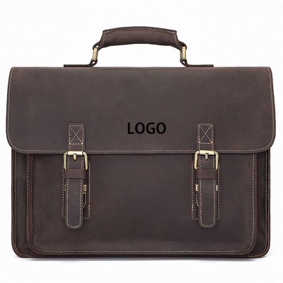 Unisex Leather Messenger Bag