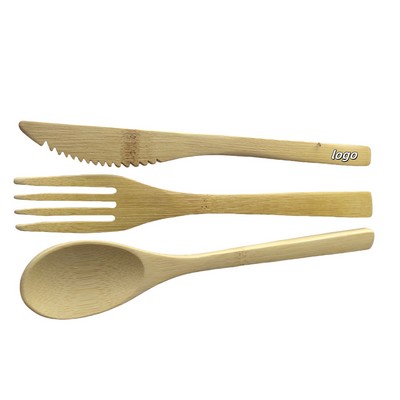 3-In-1 Bamboo Cutlery Set