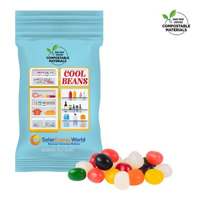 1oz. ECO-Digibag, Compostable & Full Color, Assorted Jelly Beans