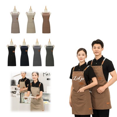 Waterproof And Oil - Resistant Canvas Apron