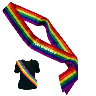 Rainbow Sash Gay Pride Parade