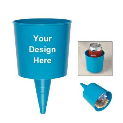 Outdoor camping beach multi-functional cup holder and tray stand