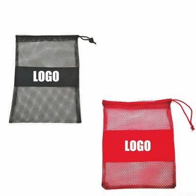 Mesh Drawstring Sports Bag