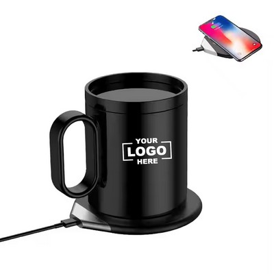 2 in 1 Mug Warmer and Wireless Charging Pad