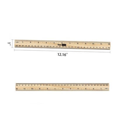 12 Inches Wood Measuring Ruler