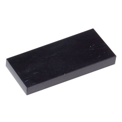 Jet Black Rectangular Marble Base (10"x¾"x3")