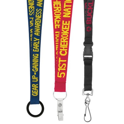 3/4" Woven Text Lanyard (Air 3-4 Weeks)