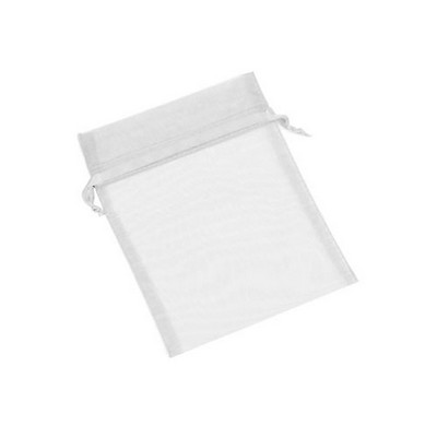 Organza Sheer Nylon Mesh Bag w/ Satin Ribbon (2"x2 1/2")