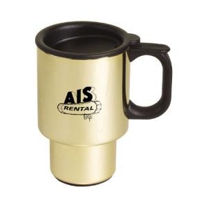 16 Oz. Gold Plated Stainless Steel Commuter Mug