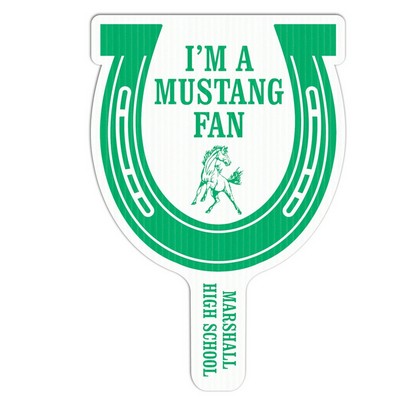 Horseshoe Shape Hand Fan