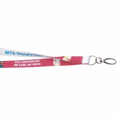 ¾" Polyester Non-Breakaway Lanyard (Dye Sublimation)