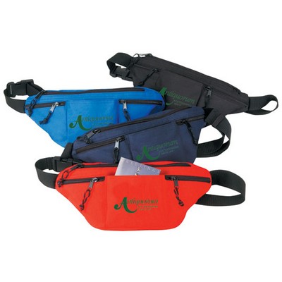 Poly 4 Zipper Fanny Pack (14"x7"x3")