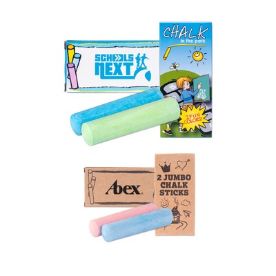 2 Pack Jumbo Sidewalk Chalk