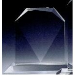 Optic Crystal Faceted Diamond Award (7"x7")