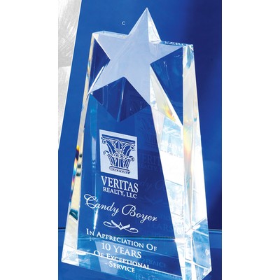 Optical Crystal Mega Star Award (8")