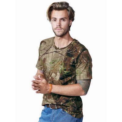 Code Five® Unisex Licensed Realtree® Crew Neck Short Sleeve Ringspun Jersey T-Shirt