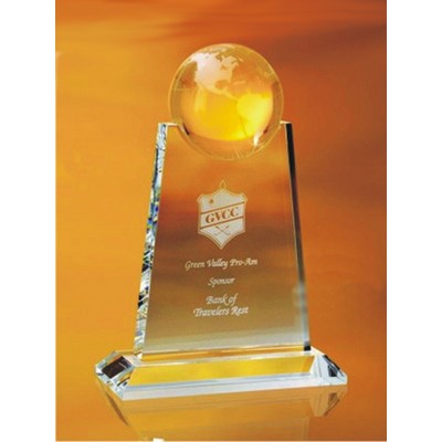 8" Crystal World Globe Award