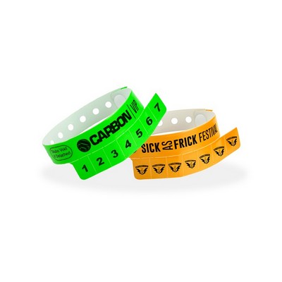 Custom Vinyl Cash Tag 7-Tab Wristband