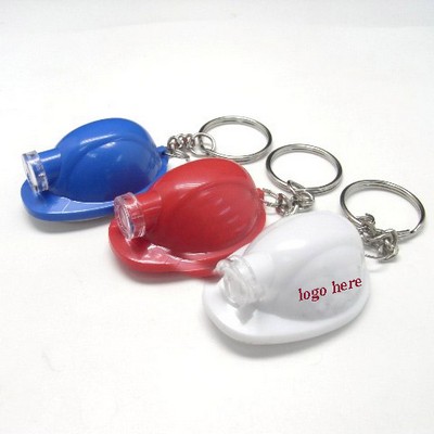 LED Light Helmet Keychain