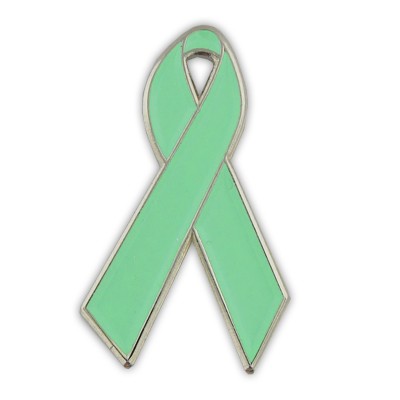 Light Green Awareness Ribbon Lapel Pin