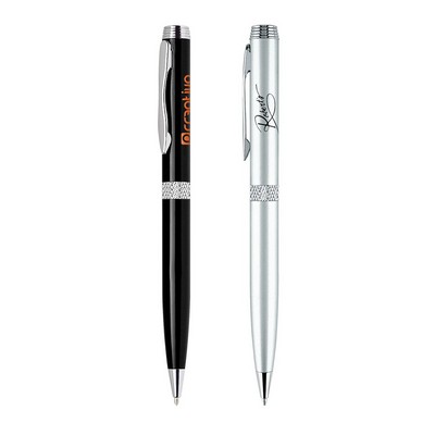 Aluminum Constructed Rollerball Twist Action Pen