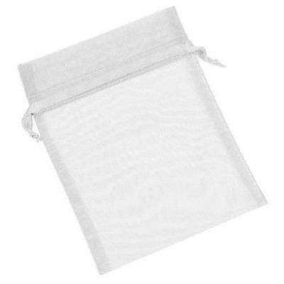 Organza Sheer Nylon Mesh Bag w/ Satin Ribbon (12"x14")